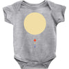 minimal solar system Baby Bodysuit