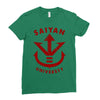saiyan universty Ladies Fitted T-Shirt