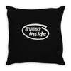 drummer inside Throw Pillow