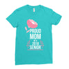 proud mom senior 2018 .. Ladies Fitted T-Shirt