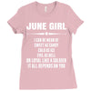 Super June Girl Ladies Fitted T-Shirt