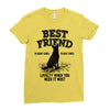 Best Friend German Shepherd Ladies Fitted T-Shirt