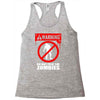 zombie  do not feed the zombies fun Racerback Tank