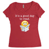 it's a good day to read Women's Triblend Scoop T-shirt