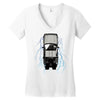 delorean 2 Women's V-Neck T-Shirt