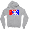 yoda baseball  funny Zipper Hoodie