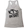 oh sh!t Racerback Tank