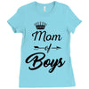 mom of boys Ladies Fitted T-Shirt