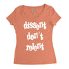 dissent dont relent Women's Triblend Scoop T-shirt