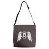 letter b with wings Adjustable Strap Totes