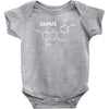janus molecule funny retro tv utopia fashion science series Baby Bodysuit