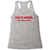 meat is murder Racerback Tank