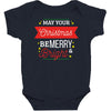 may your christmas be merry &amp; bright Baby Bodysuit