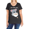 My Puns Are Ladies Curvy T-Shirt