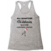 all i want for christmas is a cure carcinoid cancer Racerback Tank