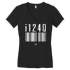 i124q Women's V-Neck T-Shirt