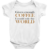 given enough coffee Baby Bodysuit