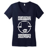 people should not be afraid of their governments Women's V-Neck T-Shirt