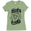 cootie shot (black) Ladies Fitted T-Shirt