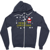 santa peeing merry christmas Zipper Hoodie