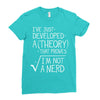 I've Just Developed A Theory That Proves I'm Not A Nerd Ladies Fitted T-Shirt