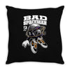 bad spacemen Throw Pillow