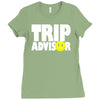 funny trip advisor Ladies Fitted T-Shirt