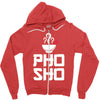 pho sho foodie asian food humor chopsticks funny Zipper Hoodie
