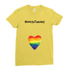 Worth The Wait Rainbow Ladies Fitted T-Shirt