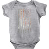 Vintage Usa Flag Baby Onesie