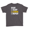 eat sleep league Youth Tee