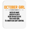 October Girl Hated By Many Mousepad