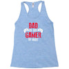 dad by day gamer by night gaming Racerback Tank