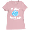 high roller 20 sided die Ladies Fitted T-Shirt