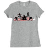 rock out with your cock out Ladies Fitted T-Shirt