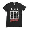 gsus saves chord Ladies Fitted T-Shirt