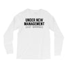 under new management just married Long Sleeve Shirts
