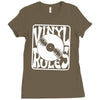 vinyl rules Ladies Fitted T-Shirt