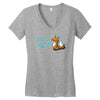 foxy nerd Women's V-Neck T-Shirt