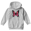 breast cancer butterfly Youth Hoodie