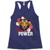 Girl Power White Write Racerback Tank