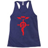fma full metal alchemist cross inspired ladies Racerback Tank