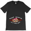 July Peeking Out Baby Girl T-Shirt