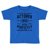 legends were born in october genuıne 1996 qualıty one kind of aged l Toddler T-shirt