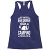 beer drinker camping!! Racerback Tank