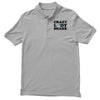 crazy lady shark Men's Polo Shirt