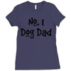 number one dog dad Ladies Fitted T-Shirt