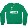 i recycle girls slogan text funny baseball jersey Crewneck Sweatshirt