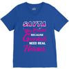 Savta Was Created Because Need Real Heroes V-Neck Tee