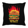 burger fever Throw Pillow